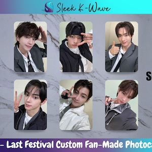 TWS - Cartes photo K-pop personnalisées du Last Festival faites par les fans
