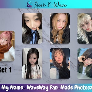 DIS MY NAME - Cartes photo K-pop WaveWay personnalisées faites par des fans