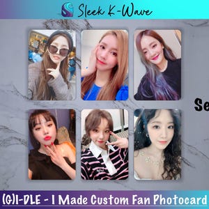 GIDLE - Cartes photo K-pop personnalisées Senorita faites par des fans
