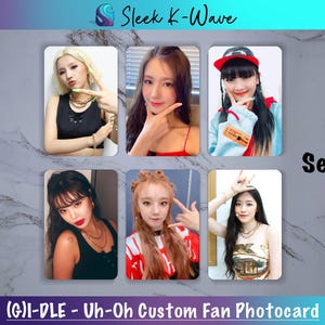 GIDLE - Cartes photo K-pop personnalisées créées par des fans