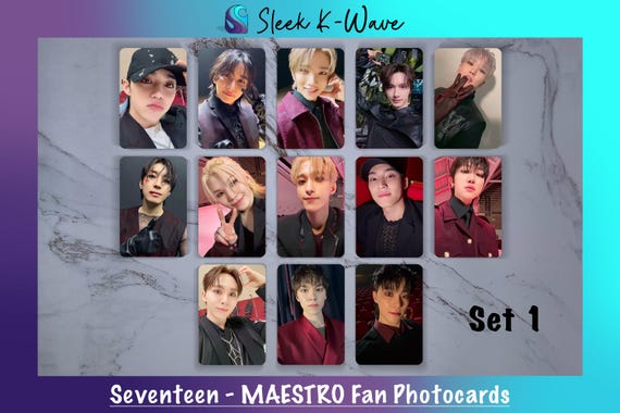 Seventeen - MAESTRO Custom Fan-made K-pop Photocards - Etsy