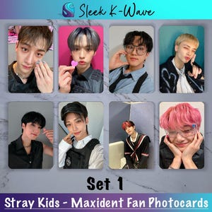 Stray Kids - Cartes photo K-pop personnalisées Maxident faites par des fans