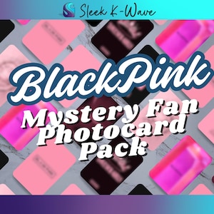 Pack mystère de cartes photo personnalisées BLACKPINK