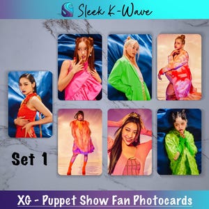 XG (Xtraordinary Girls) - Cartes photo K-pop personnalisées pour un spectacle de marionnettes créées par des fans