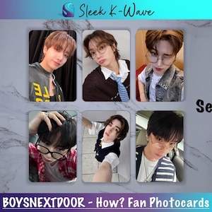BOYNEXTDOOR - Cartes photo K-pop Earth, Wind & Fire personnalisées faites par des fans