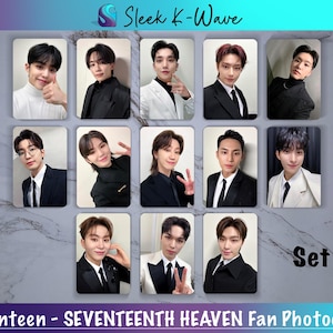 Seventeen - Cartes photo K-pop personnalisées God of Music faites par des fans