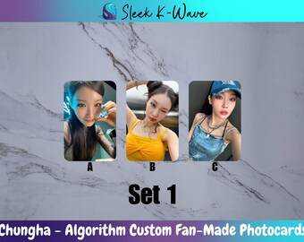 CHUNGHA - Algorithm Custom Fan-Made K-pop Photocards