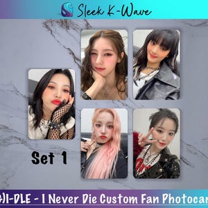 GIDLE - TOMBOY Cartes photo K-pop personnalisées faites par des fans