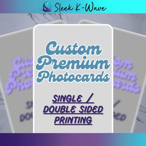 Cartes photo personnalisées recto/verso avec finition brillante premium ou finition holographique