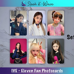 IVE - Onze cartes photo K-pop personnalisées faites par des fans