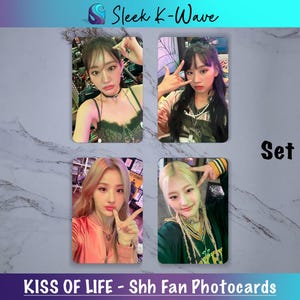 KISS OF LIFE - 쉿 (Shhh) Cartes photo K-pop personnalisées faites par des fans