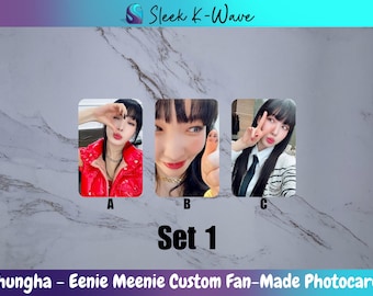 CHUNGHA - EENIE MEENIE Custom Fan-Made K-pop Photocards