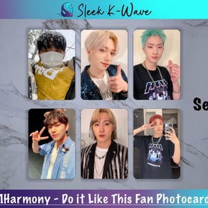 P1Harmony - Faites-le comme ça, cartes photo K-pop personnalisées faites par des fans