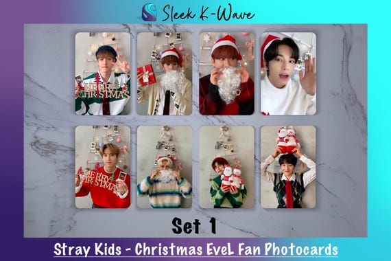 Stray Kids - Christmas Evel Custom Fan-made K-pop Photocards - Etsy