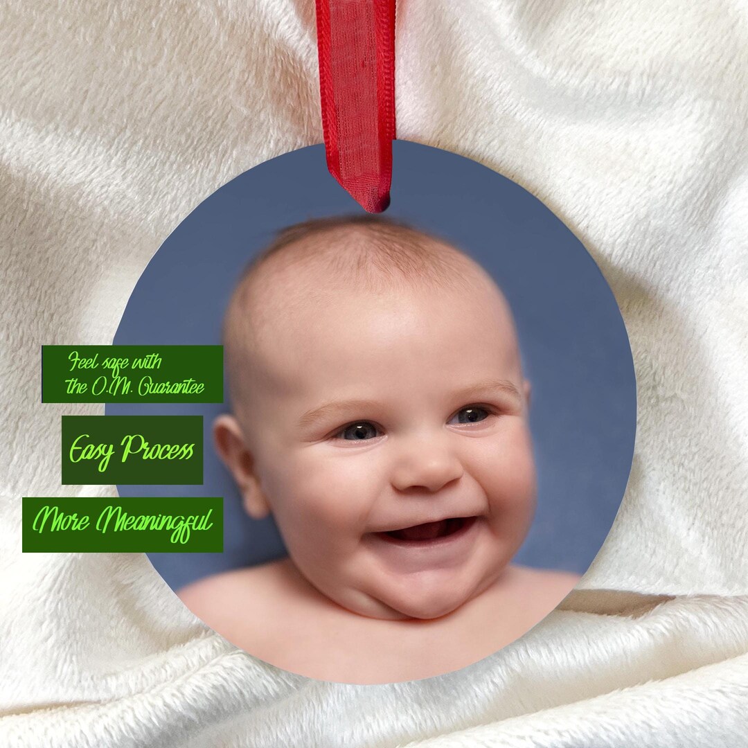 Baby's Photo Ornament / Custom Photo Ornament / Etsy