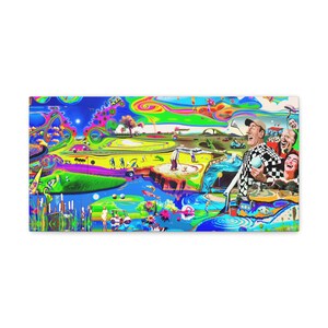 A little too much Golf on a Friday Golf Canvas Trippy Art