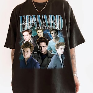 Limited Edward Cullen Vintage T-Shirt, Graphic Unisex T-shirt, Retro 90's Fans Homage T-shirt, Gift For Women and Men