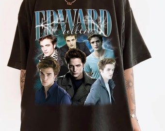 T-shirt vintage Edward Cullen en édition limitée, T-shirt unisexe graphique, T-shirt hommage aux fans rétro des années 90, cadeau pour femme et homme