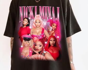 Nicki Minaj, T-shirt Nicki Minaj, cadeau Nicki Minaj, chemise graphique hommage au rappeur, T-shirt unisexe