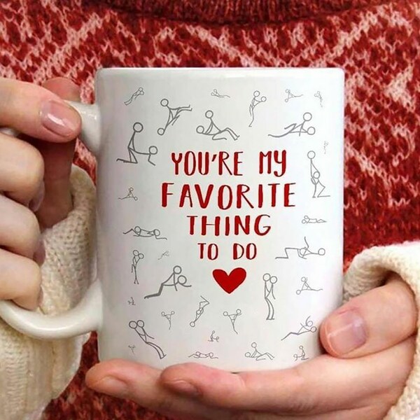 Cadeau de la Saint-Valentin - Vous êtes ma chose préférée à faire Café, tasse à thé en céramique