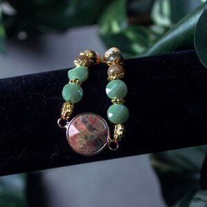 Unakite and Autumn Jasper Bracelet | Autumn | CottageCore | Cozy Vibes | Fall Vibes