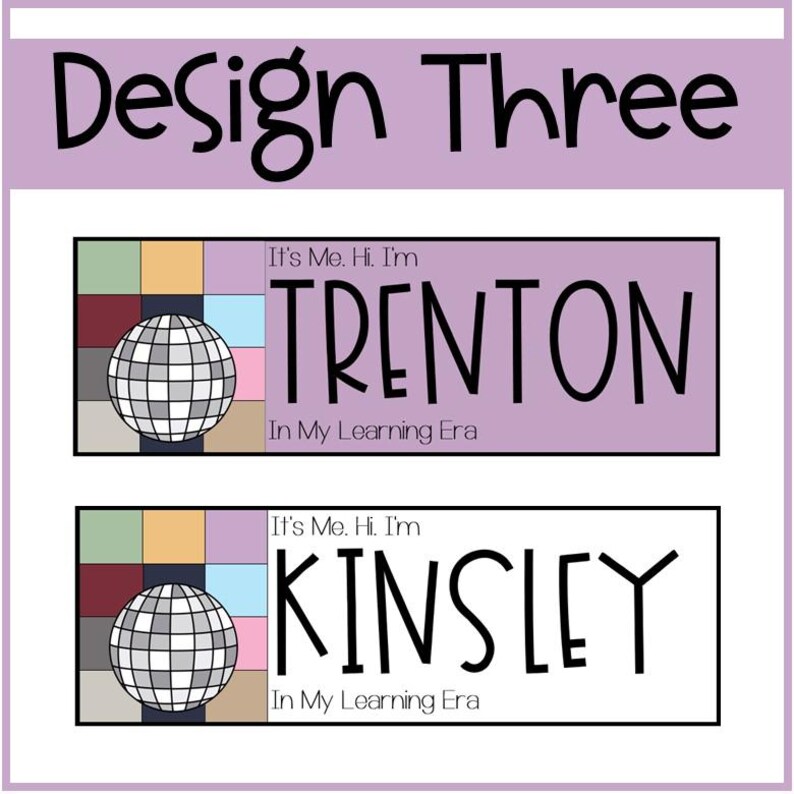 Eras Inspired Student Desk Plates | Taylor Swift Classroom | Editable ...