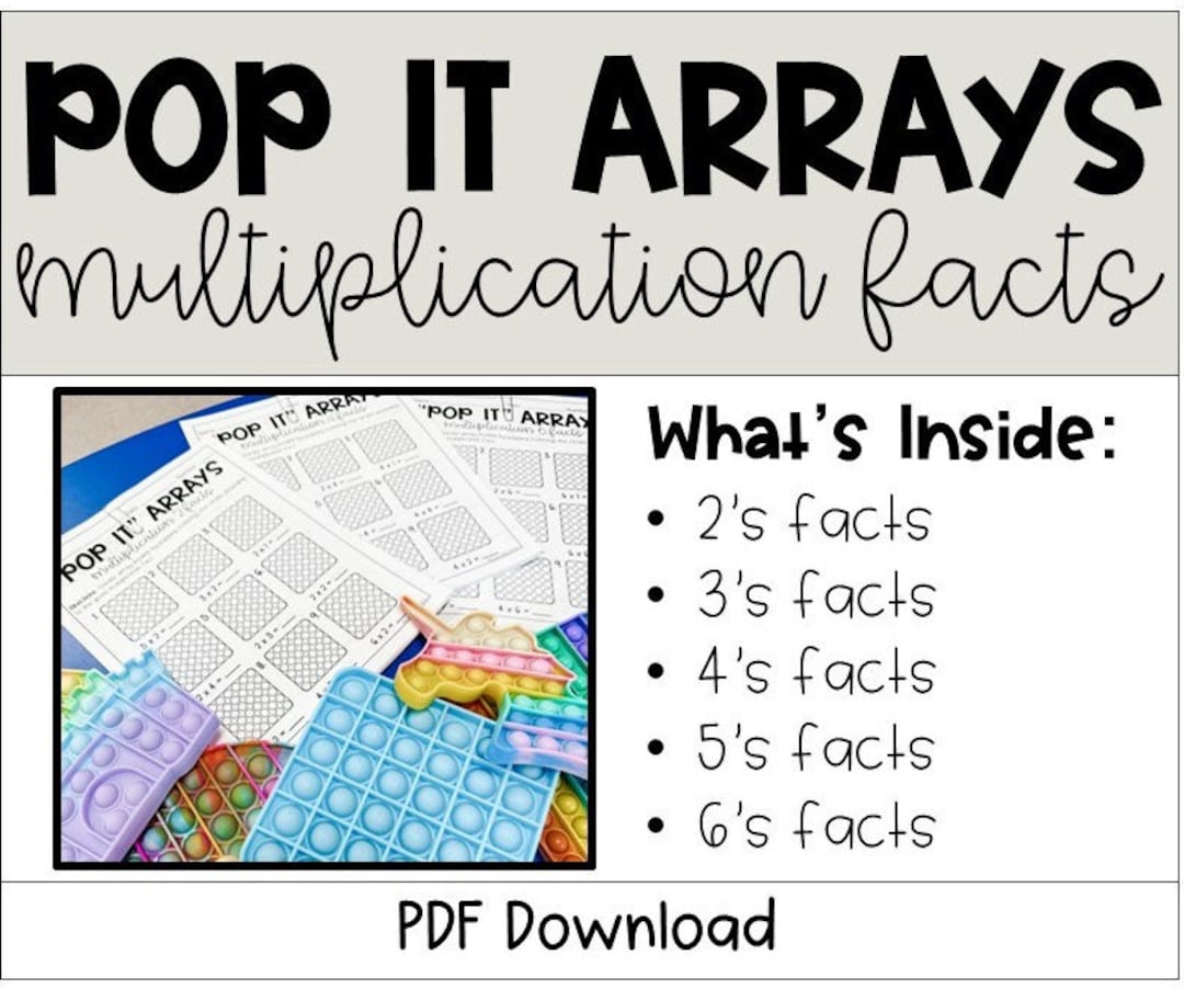 Multiplication Array Practice - Etsy