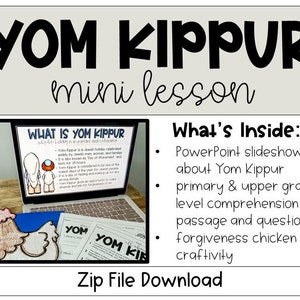Yom Kippur Mini Lesson