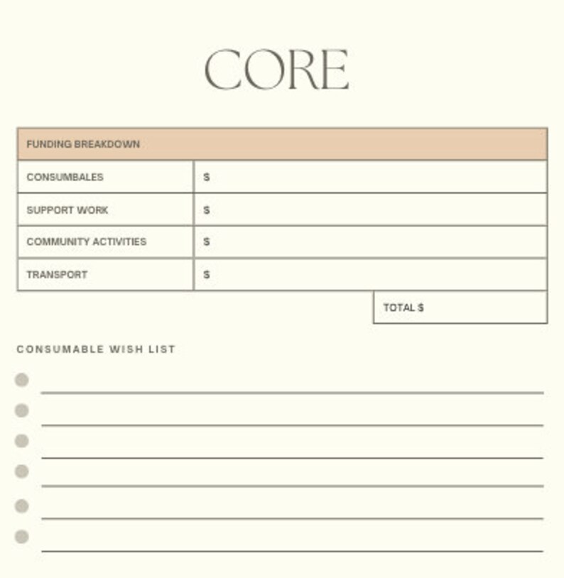 NDIS Planner Cheat Sheets, Organisation, Therapy Planning and Funding