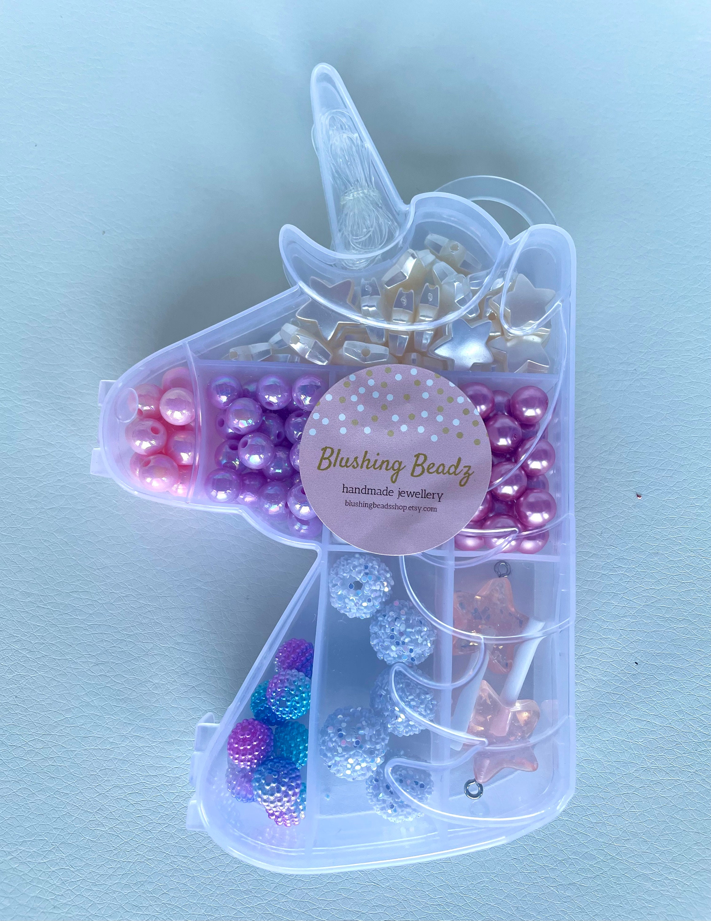 Diy Children's Bead Set With Luminous Beads, Unicorn, Pegasus, Kids'  Jewelry Making Kit