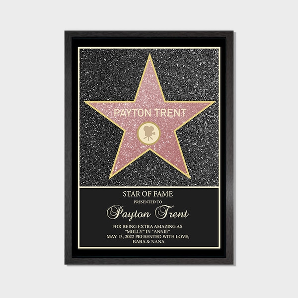 Wall Art | Inspired Hollywood Star Sign | Custom Printed | Minimalist | Personalised | High Quality |