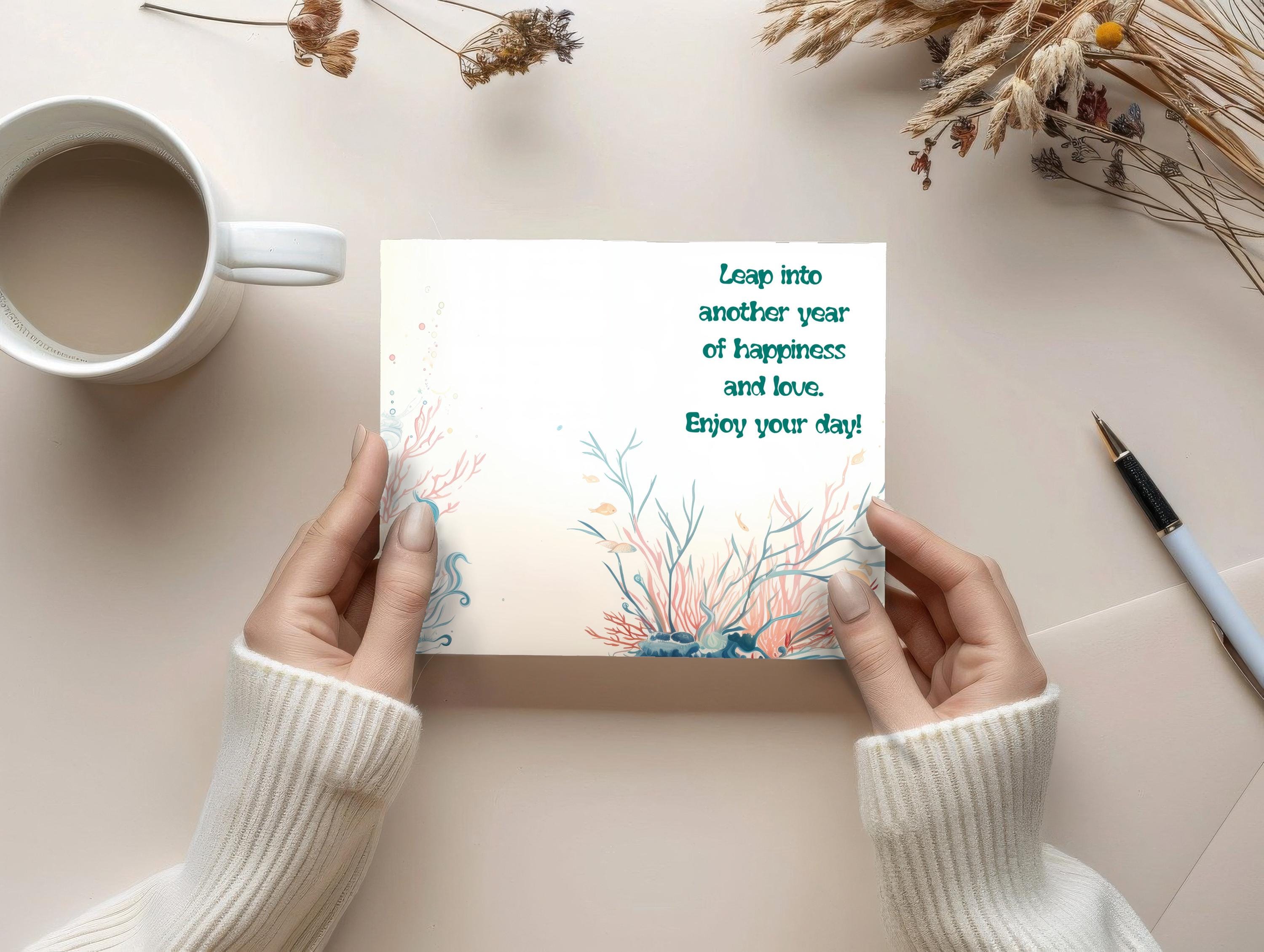 Dolphin Birthday Card – Animated Ecard, Printable 5x7 (digital Download ...