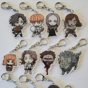 Fear & Hunger Charms - Single-sided Clear Acrylic