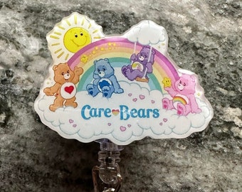 Care Bear Badge Reel, cute badge reel, Care bear badge holder