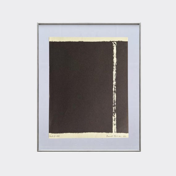 RUPA No.31 — Canto VI | Barnett Newman | Framed Vintage Art Print | Litograph Reproduction