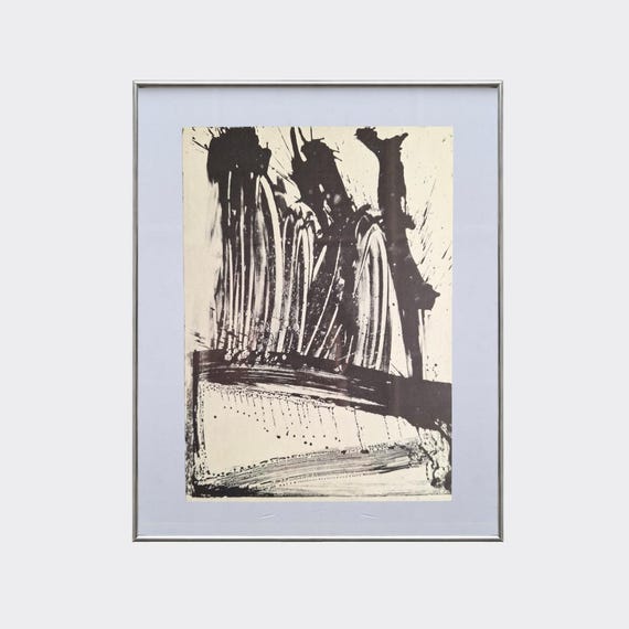RUPA No.28 — Litho #2 (Waves #2) | Willem de Kooning | Framed Vintage Art Print | Litograph Reproduction
