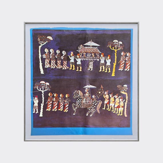 HISTORIA No.06 — Iringan Upacara Kerajaan | Traditional Javanese Batik | Vintage Cultural Ephemera