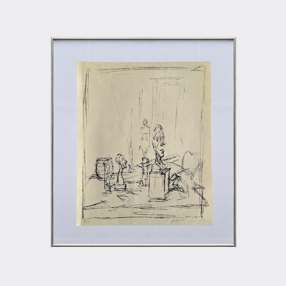 RUPA No.16 — Vivantes cendres, innommées | Alberto Giacometti | Vintage Art Print | Mid Century Reproduction