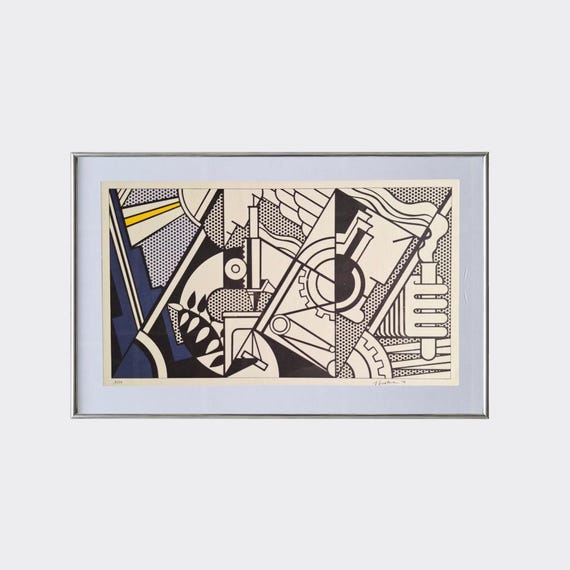 RUPA No.57 — Peace Through Chemistry IV | Roy Lichtenstein | Framed Vintage Art Print | Color Litograph Reproduction