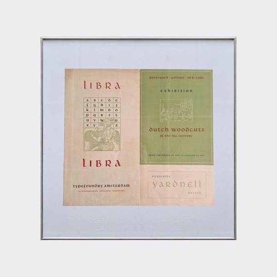 AKSARA No.05 — Libra | Vintage Typography Specimen | Graphic Design Ephemera (c.1940s)