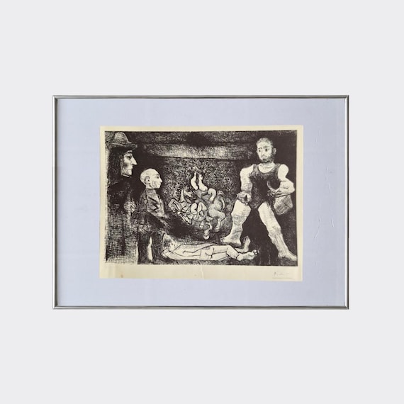 RUPA No.10 — Sculpteur, modèle couché et sculpture | Pablo Picasso | Vintage Art Print | Vollard Suite Reproduction