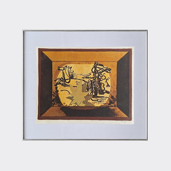 RUPA No.12 — Le Char III (Char Verni) | Georges Braque | Vintage Art Print | Mid Century Reproduction