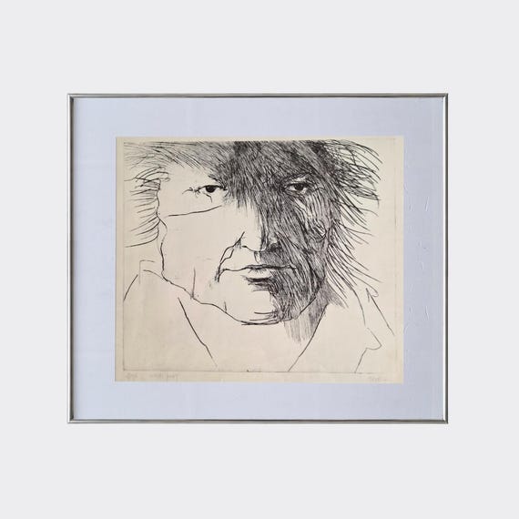 RUPA No.41 — Francisco de Goya (Ten Favorite Artists) | Leonard Baskin | Framed Vintage Art Print | Litograph Reproduction