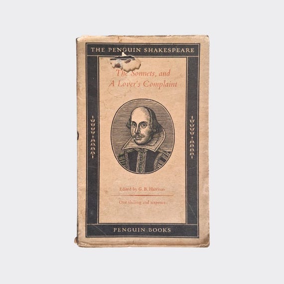 The Sonnets & A Lover’s Complaint | William Shakespeare | Penguin Books 1949 | Vintage Softcover