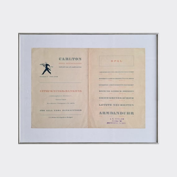AKSARA No.07 — Opal | Vintage Typography Specimen | Graphic Design Ephemera (c.1940s)