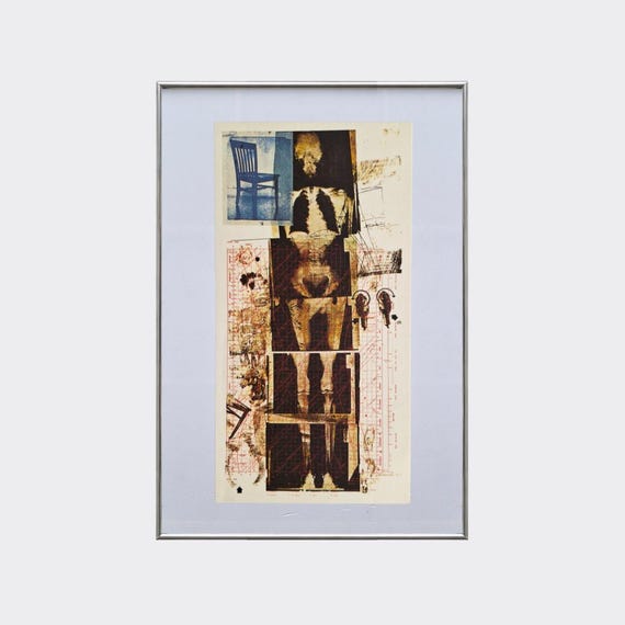RUPA No.52 — Booster | Robert Rauschenberg | Framed Vintage Art Print | Color Litograph Reproduction