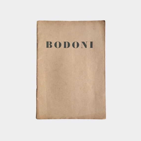 AKSARA No.06 — Bodoni | Vintage Typography Specimen | Graphic Design Ephemera (c.1950s)