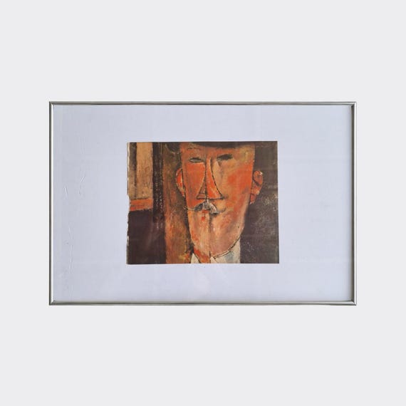 RUPA No.03 — The Bride & Groom / Les Mariés (Modigliani) | Framed Visual Ephemera | Vintage Art Book Plate, 1950s