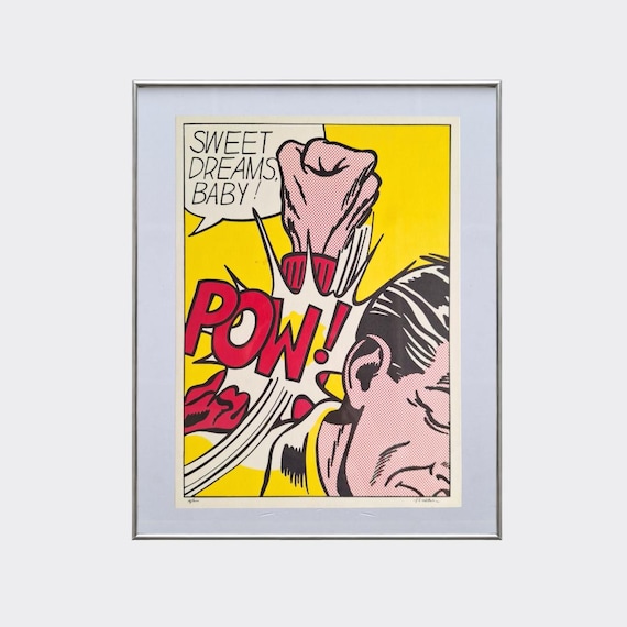 RUPA No.56 — Sweet Dreams, Baby! | Roy Lichtenstein | Framed Vintage Art Print | Color Litograph Reproduction