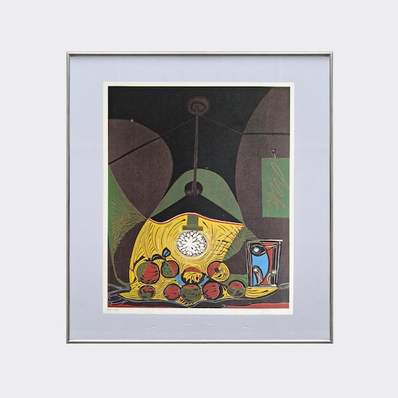 RUPA No.07 — Still Life Under the Lamp | Pablo Picasso | Vintage Art Print | 1962 Linocut Reproduction